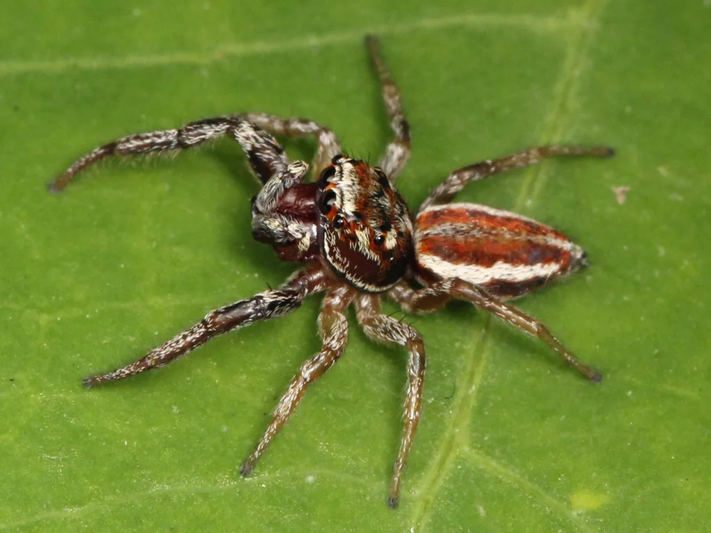 Hooked Striking Jumping Spider